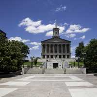 Tennessee State Capital with courtyard in Nashville