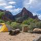Camping in Zion National Park, Utah