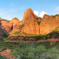 Kolob Canyons in Zion National Park landscape in Utah