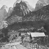 Ranch at the mouth of Zion Canyon, Utah