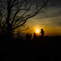 Couples at sunset