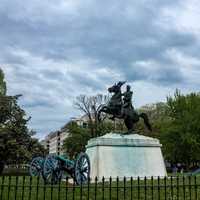 Horse and Rider Statue near the White House