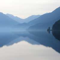 Scenic Lake Crescent at Olympic National Park