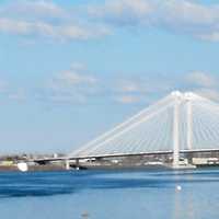Cable Bridge spanning the Columbia River in Kennewick, Washington