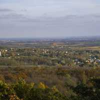 Town of Blue Mounds from the Tower landscape