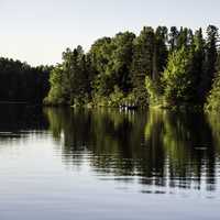 Fishing Boat on Day lake in Chequamegon National Forest, Wisconsin