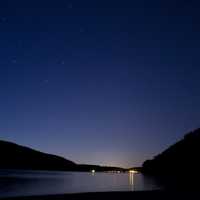 Lake and Stars at Devil's Lake State Park, Wisconsin
