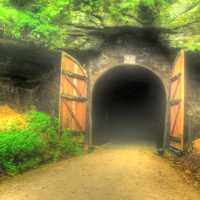 The First Tunnel on the Elroy-Sparta State Trail, Wisconsin