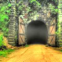 The Long Tunnel on the Elroy-Sparta State Trail, Wisconsin