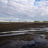 Clouds over the drained Marsh