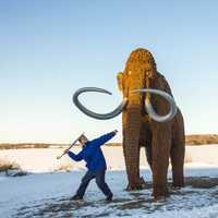 Slaying of the last Mammoth at Horicon National Wildlife Refuge, Wisconsin