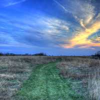 The Skies of Dusk on the Ice Age Trail, Wisconsin