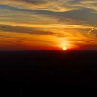 Sunset in the sky at Lapham Peak State Park, Wisconsin