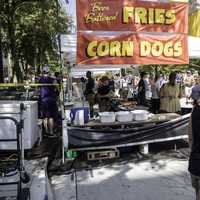 Battered Fries and Corndog Stand at Taste of Madison