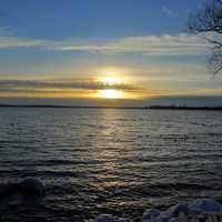 Bright Sunset over Lake Mendota