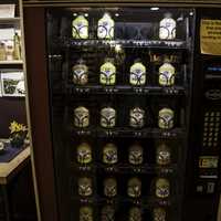 Mustard vending machine at National Mustard Museum