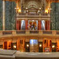 2nd floor of the Capital Building in Madison, Wisconsin