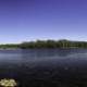 Lake water and landscape panorama on the Military Ridge State Trail, Wisconsin