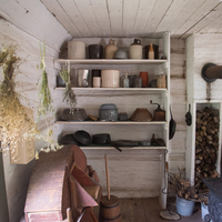 Kitchen and Pots cabinet in Norwegian house