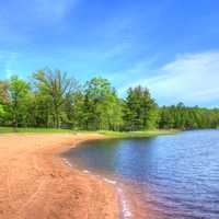 lakeshore at Pattison State Park, Wisconsin