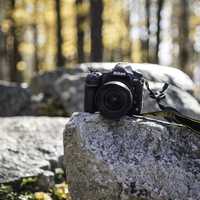 Nikon 850 on a rock at Rib Mountain