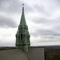 Church Steeple under the clouds