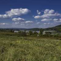 Grassland and Wisconsin River Landscape