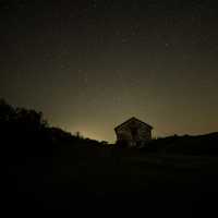 Stars over an old house