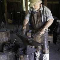 Blacksmith working on the Anvil