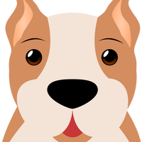 Boxer Dog Face Vector Clipart