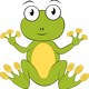 Cartoon Frog Vector Clipart