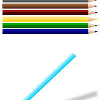 Colored Pencils Vector Clipart