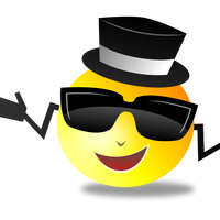 Cool Smiley vector clipart