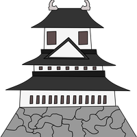 Far Eastern Building Japanese Castle Vector Clipart