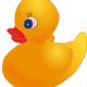 Female Rubber Ducky Vector Clipart