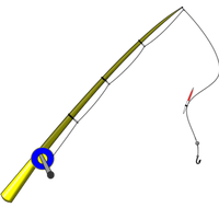 Fishing Rod Vector Clipart