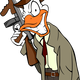 Gangster Crime Duck Vector Clipart