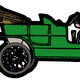 Green Ford Model T Vector Clipart