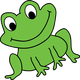 Green Frog Vector