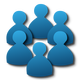 Group of members users icon