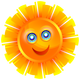 Happy Sun Vector Clipart
