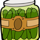 Jar of Pickles Vector Clipart