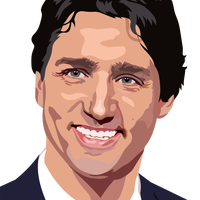 Justin Trudeau Vector Clipart