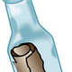 Message in a bottle vector clipart