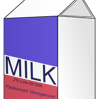 Milk Carton Vector Clipart