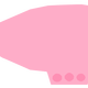 Pink Blimp Vector Clipart