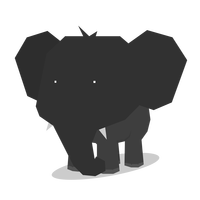 Polygon Elephant Vector file