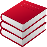 Red Books Vector Art