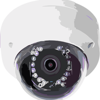 Security Camera pointing at you vector clipart