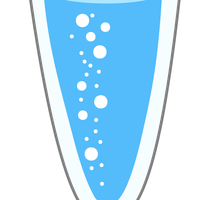 Sparkling Water in a Glass vector clipart